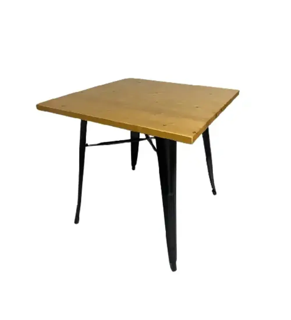 Mesa Tolix con Cubierta de Madera - Imagen 4