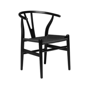 Silla Wishbone Madera Black