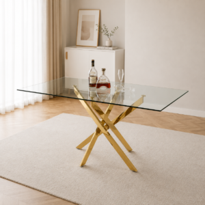 Mesa Dubai Rectangular Gold