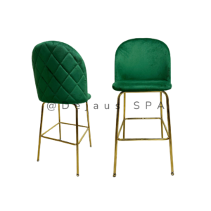 Pack x2 Taburetes Tokio Felpa Gold (Altura Asiento 66cm)