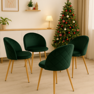 Pack de 4 Sillas Tokio Felpa Wood