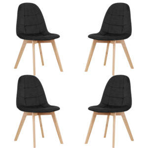 Pack x 4 Silla Capitoné Felpa