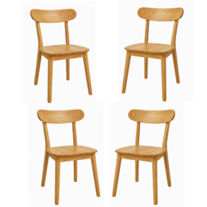Pack x4 Silla Fresno de Madera