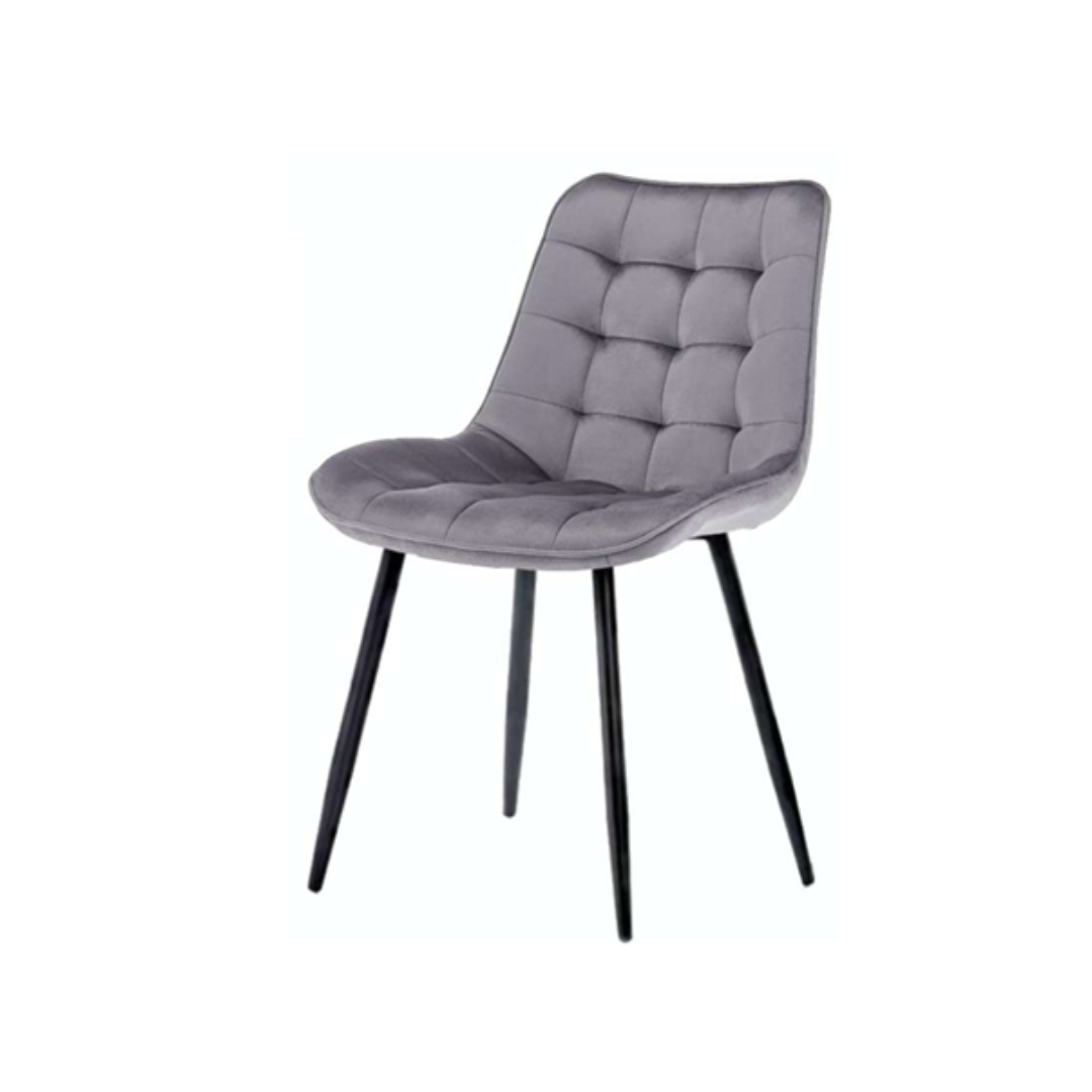 Silla Botón Felpa Black - Imagen 4