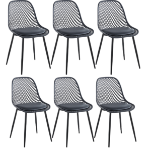 Pack X6 Sillas Europea Acolchada