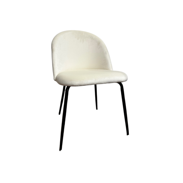 Silla Tokio Felpa Lisa Base Negro