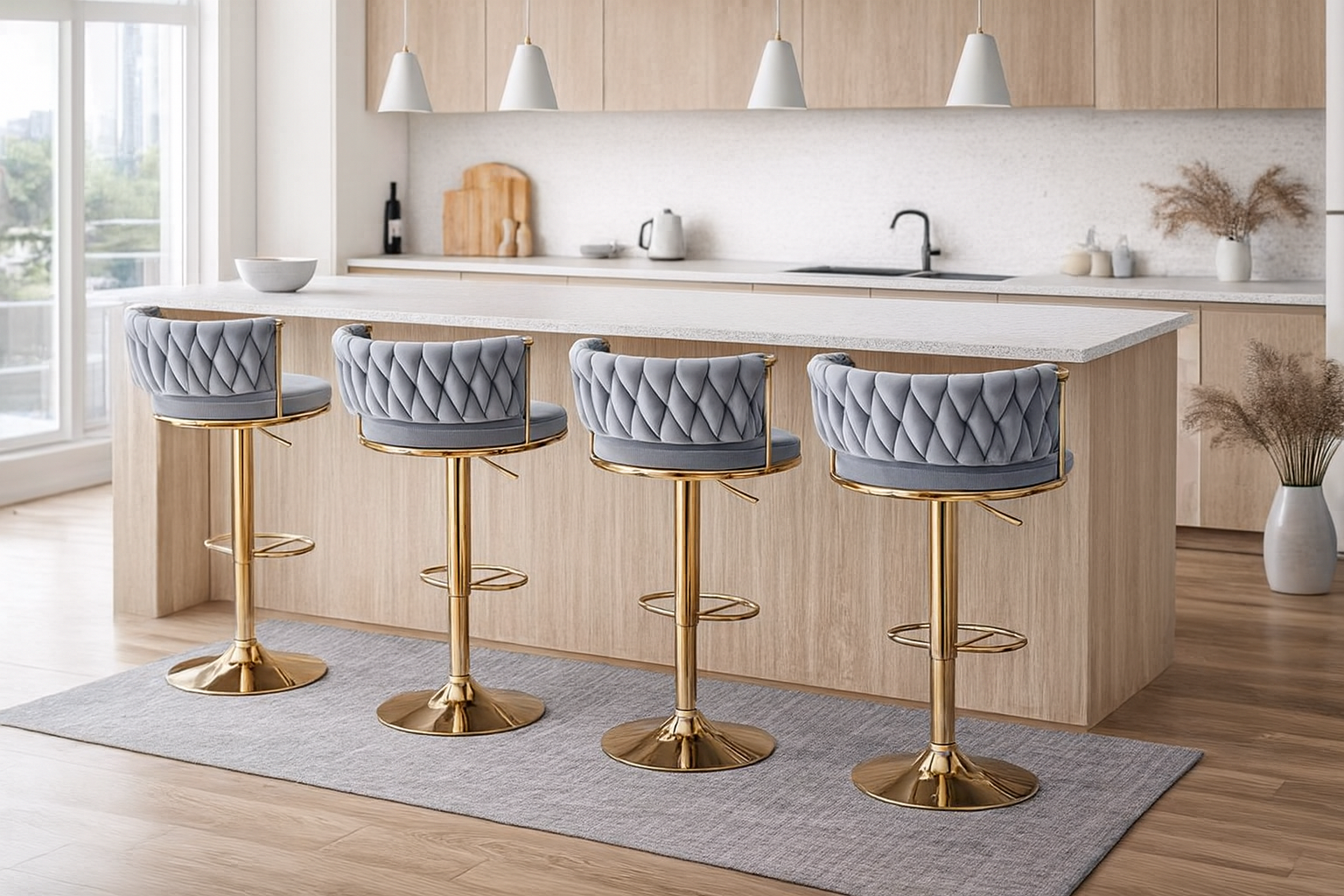 Pack x4 Taburete Mónaco Gold