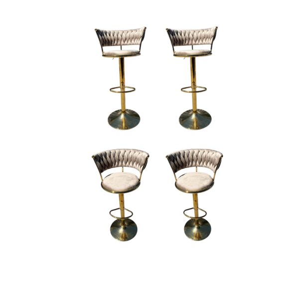 Pack x4 Taburete Mónaco Gold - Imagen 2