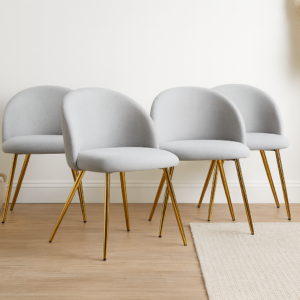 Packs 4 Sillas Tokio Lino Gold