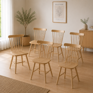 Pack x6 Sillas Windsor Madera