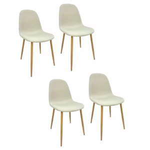 Packs x4 Sillas Milano Lino Wood
