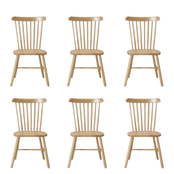 Pack x6 Sillas Windsor Madera