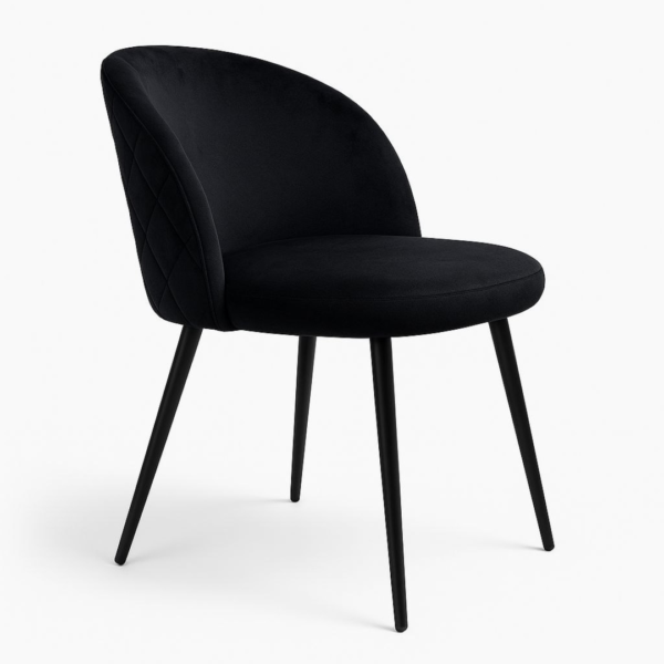 Silla Tokio Felpa Black