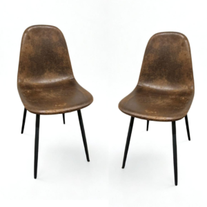 Pack de 2 Sillas Milano PU Black