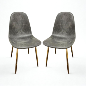 Pack de 2 Sillas Milano PU Gold