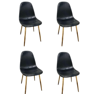 Pack de 4 Sillas Milano PU Gold