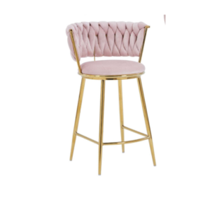 Taburete Mónaco Gold Fijo (66cm Altura al Piso)