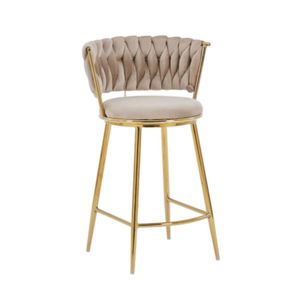 Taburete Mónaco Gold Fijo (66cm Altura al Piso) - Imagen 4