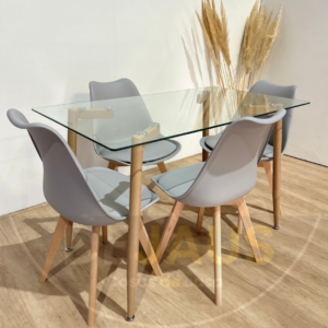 Mesa Candem con 4 Sillas Tulip