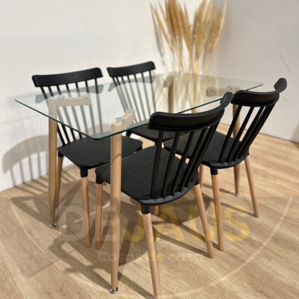 Mesa Candem con 4 Sillas Windsor