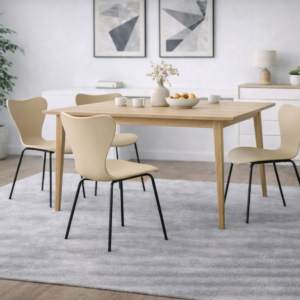 Pack 4 Sillas Corazón Polipropileno Black