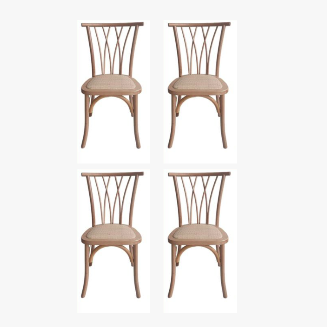 Pack 4 Sillas Crosswood Madera - Imagen 6