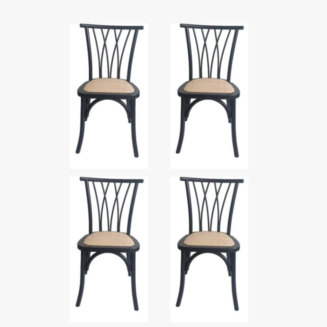 Pack 4 Sillas Crosswood Madera - Imagen 5