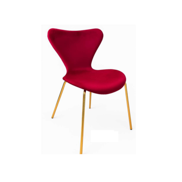 Silla Corazón Felpa Gold - Imagen 2