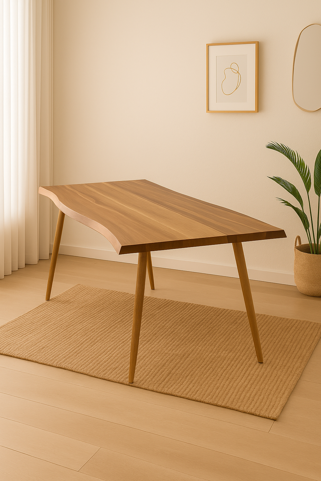 Mesa Rectangular Nordica Madera