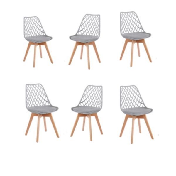 Pack 6 Sillas Mesh