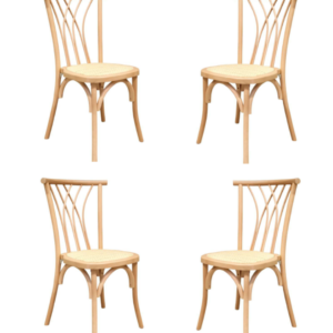 Pack 4 Sillas Crosswood Madera