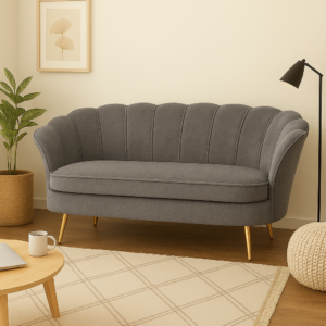 Sofa Corona 2 Cuerpos Gris