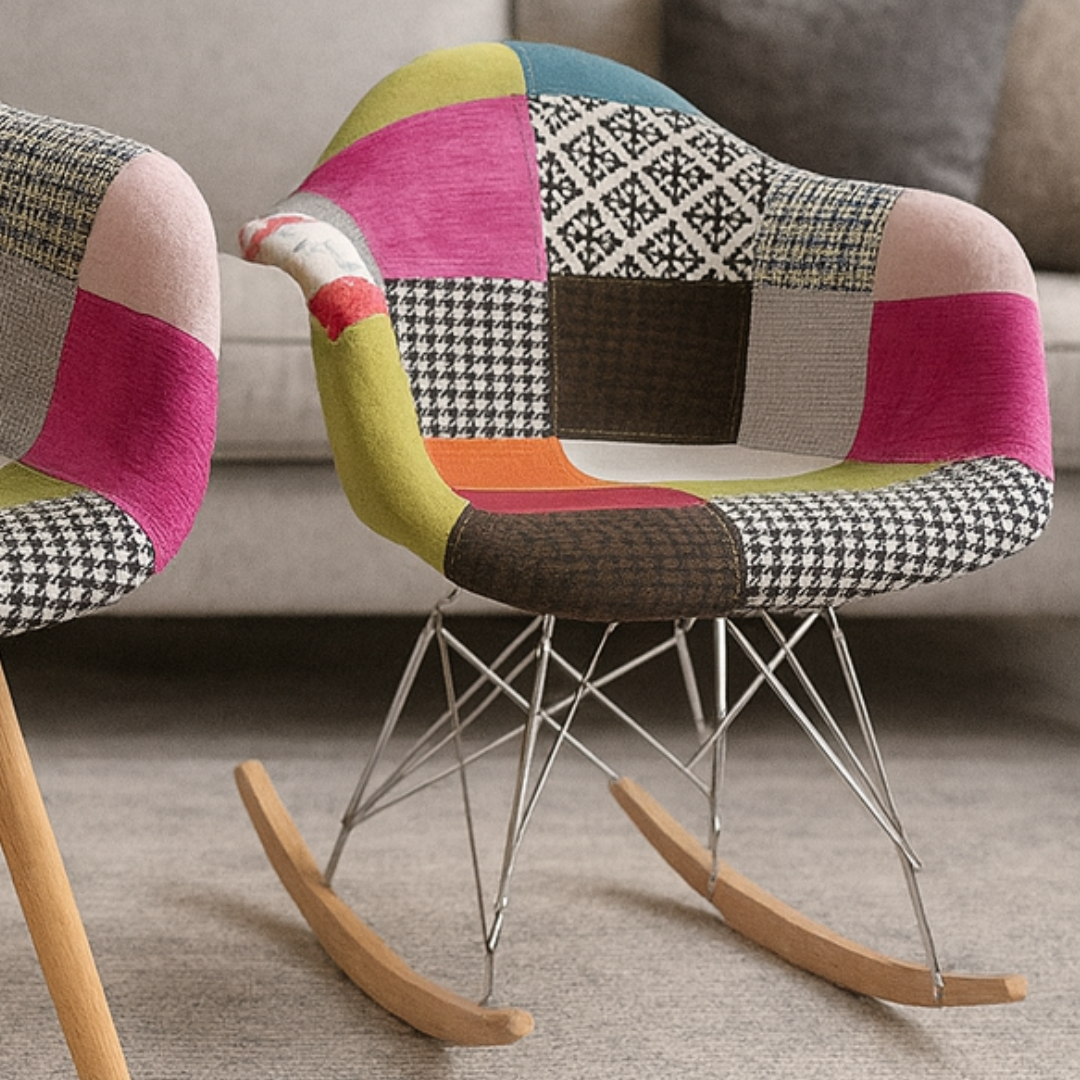 Butaca Mecedora Patchwork - Imagen 2