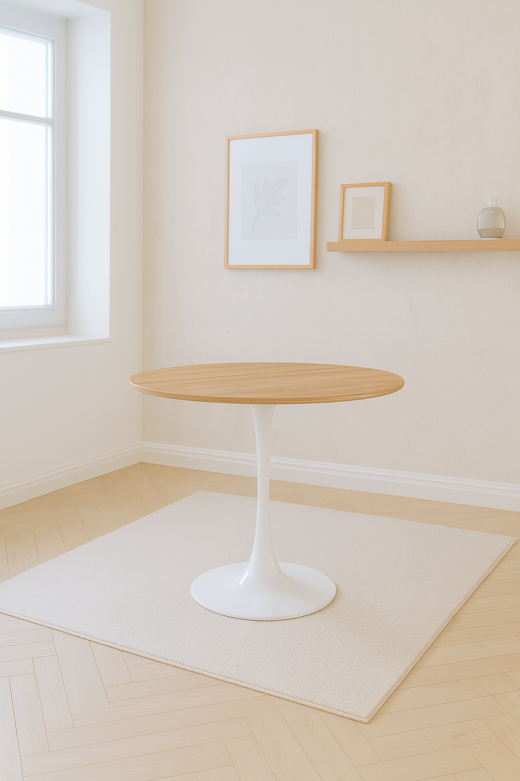 Mesa Tulip Madera Blanca