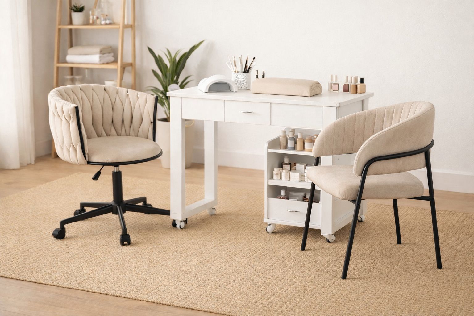 Pack Manicurista Sitial Isa mas Silla Escritorio Monaco Black - Imagen 5