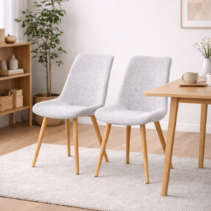 Pack 2 Sillas Tiffany Lino Wood