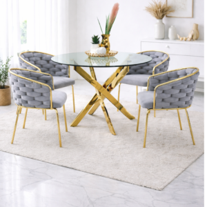 Mesa Dubai 100cm mas 4 Sitial Aura Gold