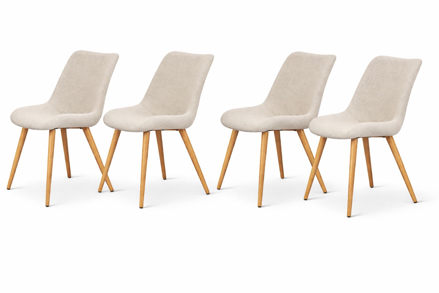 Pack 4 Sillas Tiffany Lino Wood - Imagen 2