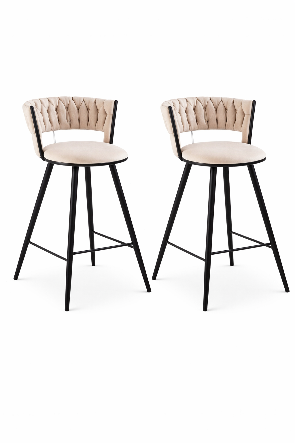 Pack 2 Taburete Mónaco Gold Fijo (66cm Altura al Piso) - Imagen 4