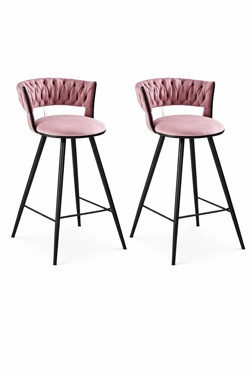 Pack 2 Taburete Mónaco Gold Fijo (66cm Altura al Piso) - Imagen 2