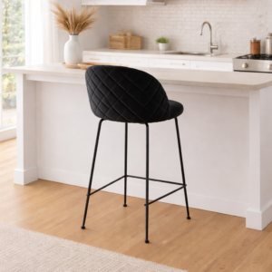 Taburete Tokio Felpa Black