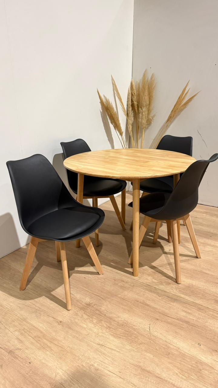 Mesa de Comedor Vema redonda con 4 Sillas Tulip - Imagen 4