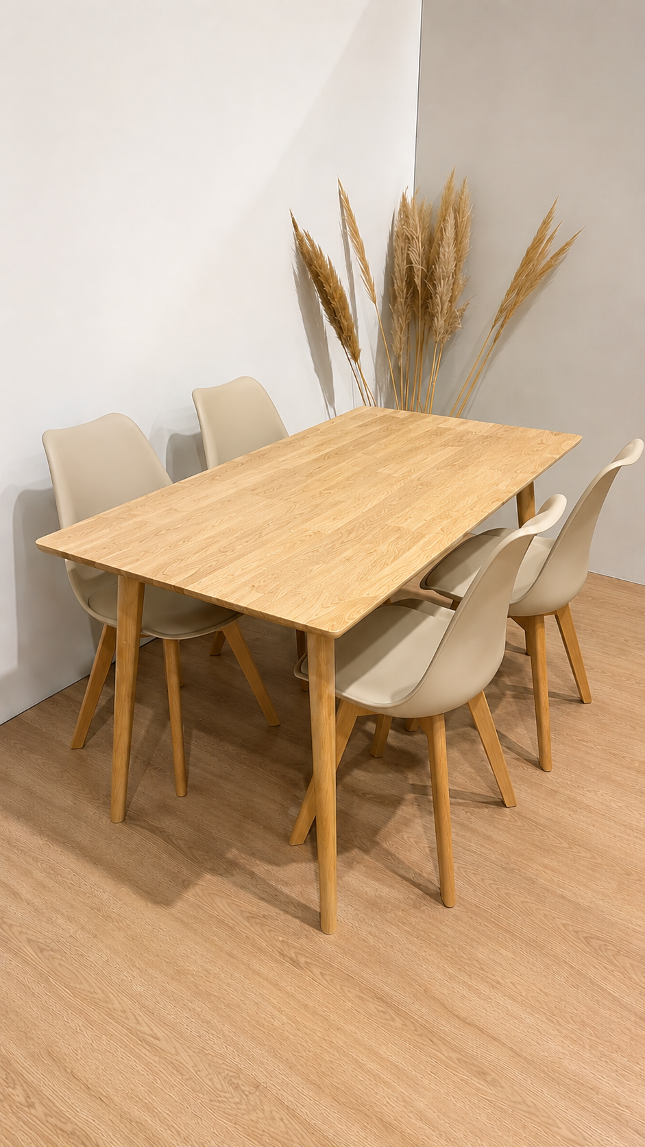 Mesa Vema Rectangular con 4 Silla Tulip - Imagen 3