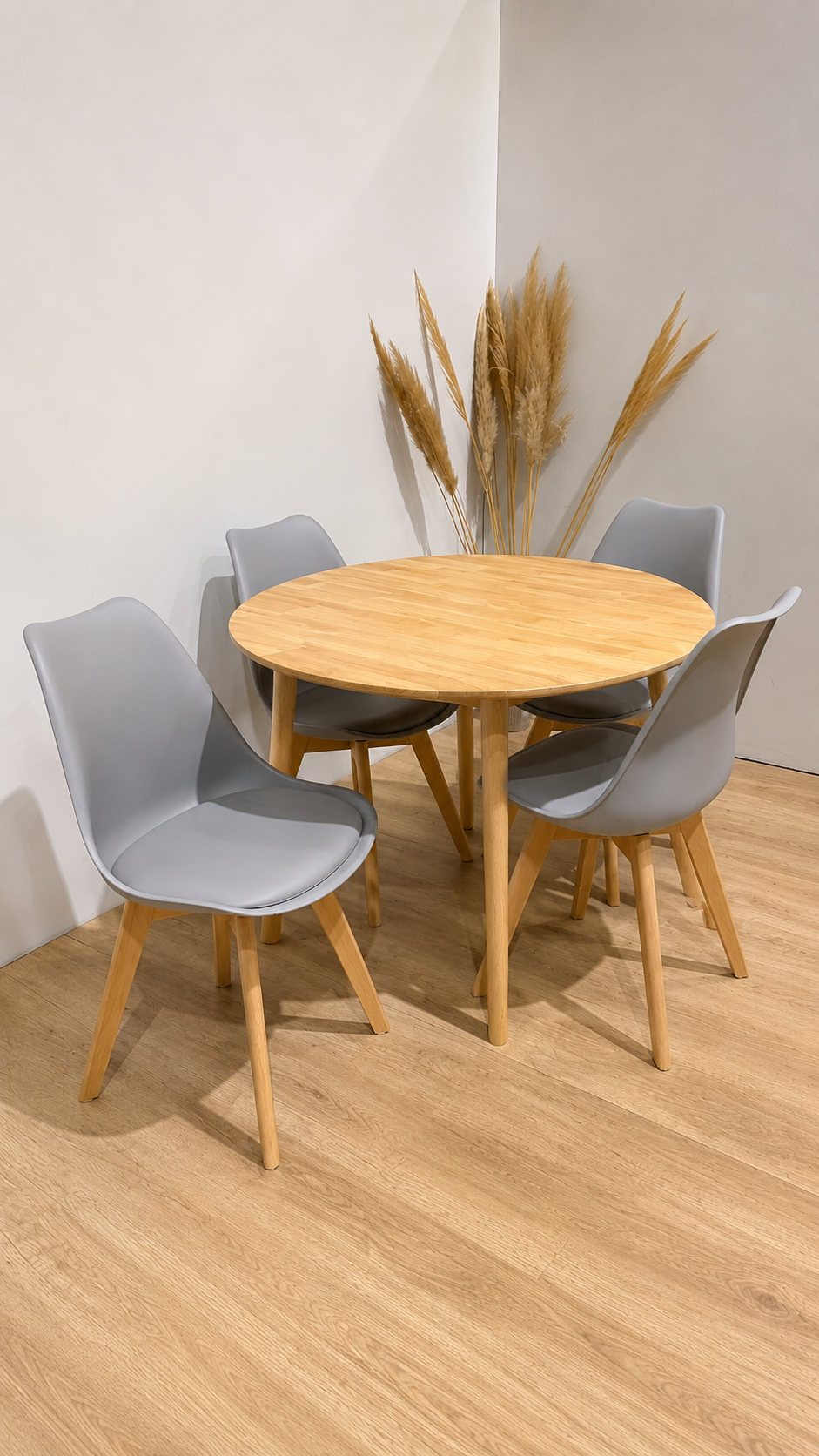 Mesa de Comedor Vema redonda con 4 Sillas Tulip - Imagen 2