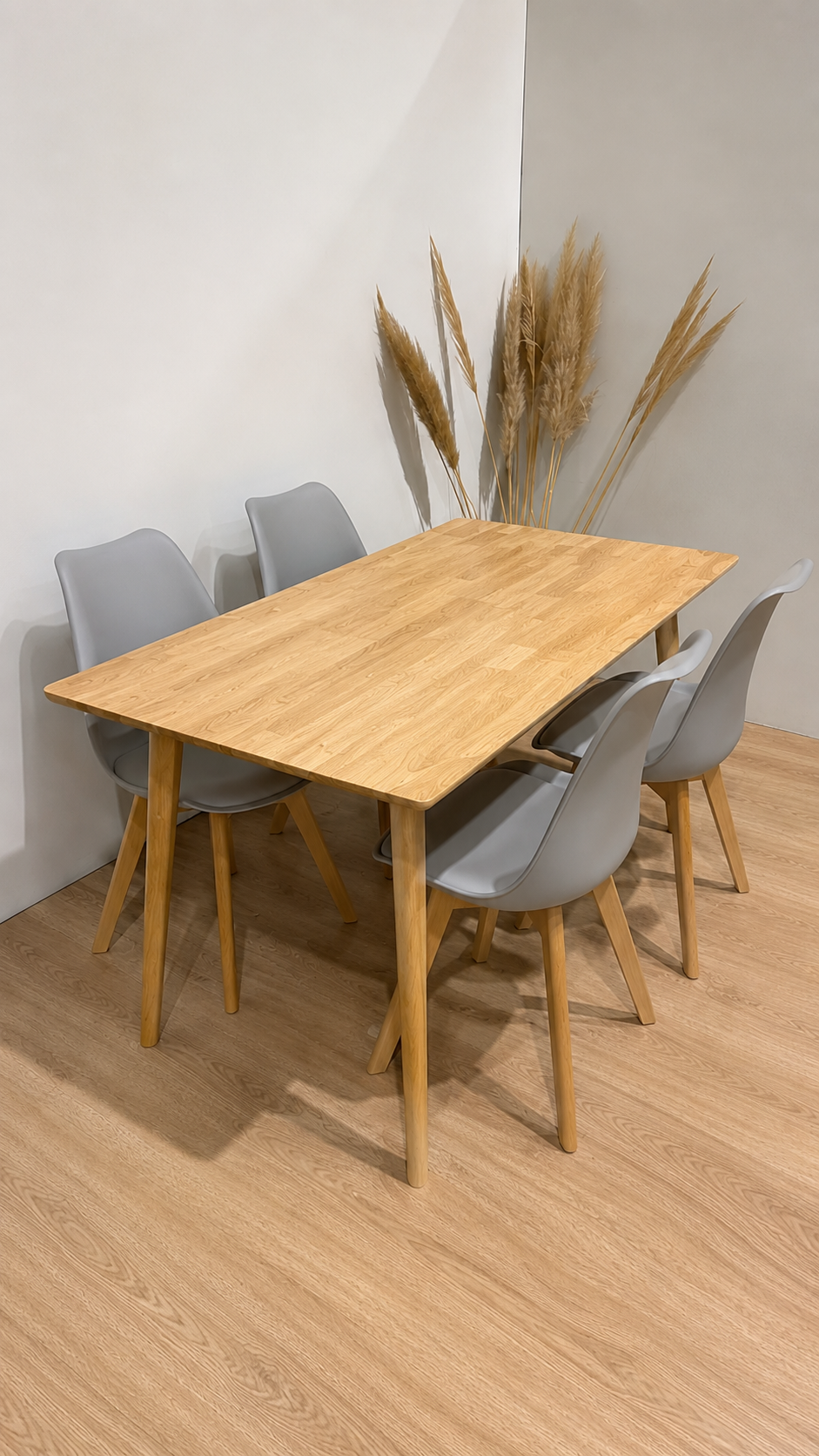 Mesa Vema Rectangular con 4 Silla Tulip - Imagen 2