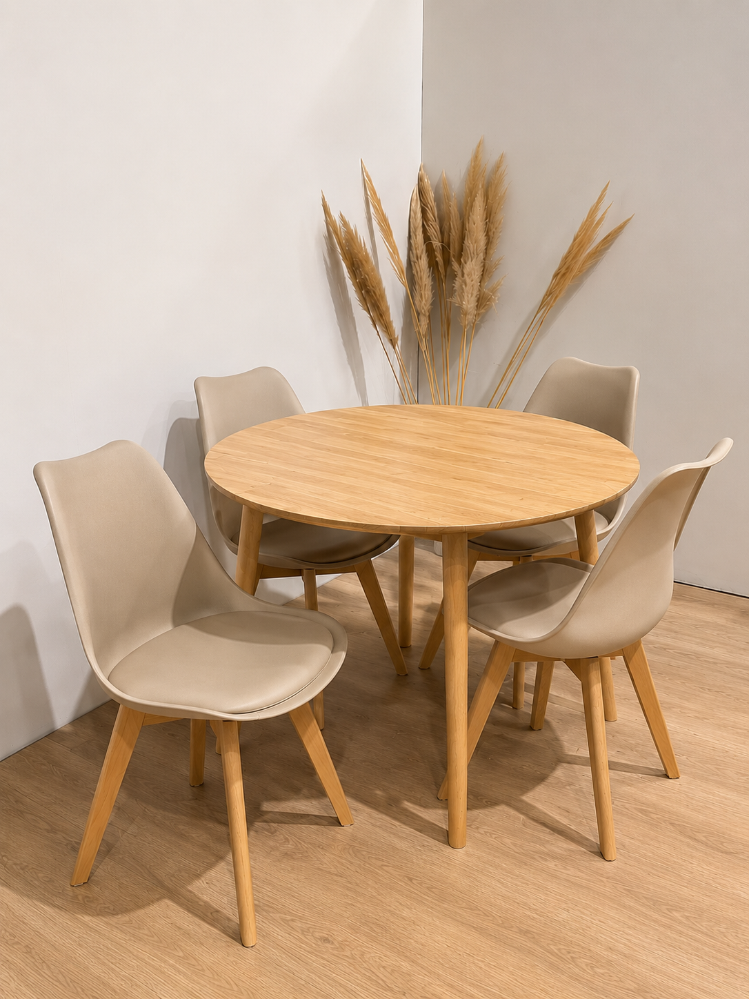 Mesa de Comedor Vema redonda con 4 Sillas Tulip - Imagen 3