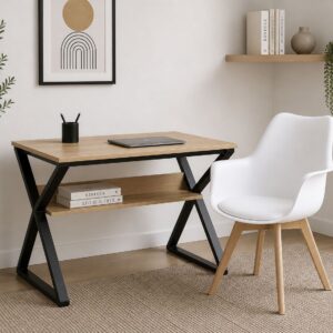 Escritorio Nordic con Butacas Tulip Acolchada