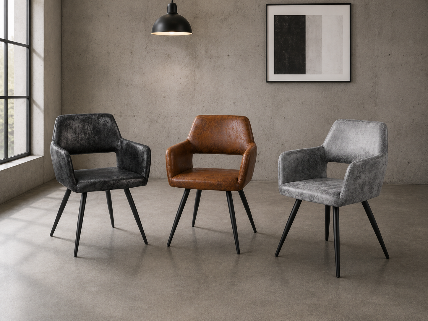 Sitial Boston Pu Black