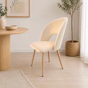 Silla Diana Felpa Wood