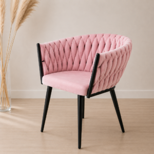 Poltrona Mónaco Felpa Black